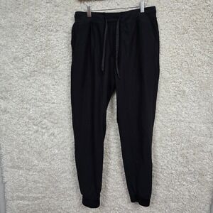 Rhoback Jogger Pants Mens Medium Black Drawstring Performance Athleisure